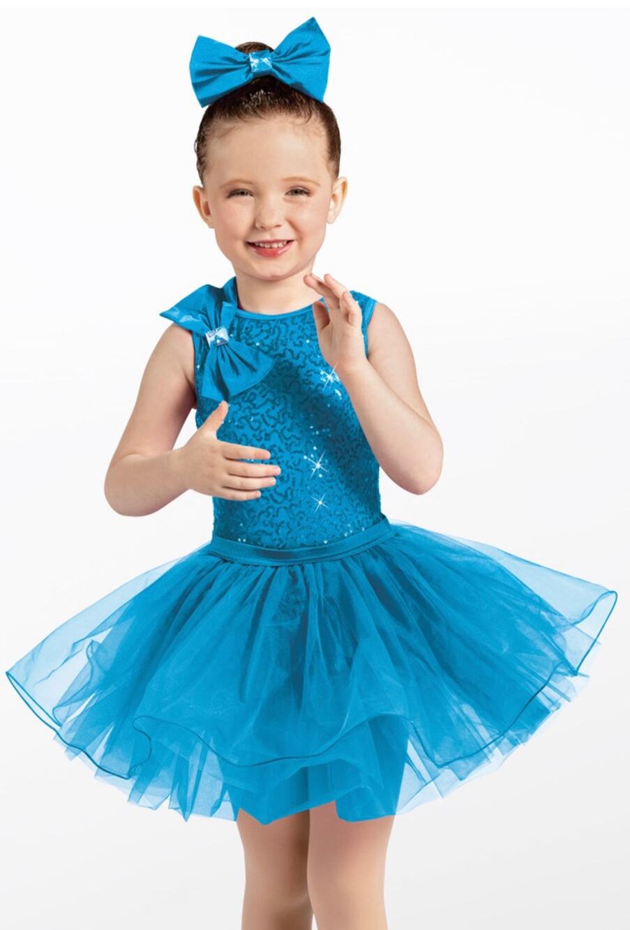 Weissman Showtime Strolling 13178  Pageant/Dance Little TuTu Child Xsmall BLUE